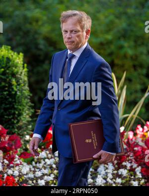 London, UK. 5th Sep, 2023. Grant Shapps, Defence Secretary, arrives for the first Cabinet meeting after the summer recess. Credit: Mark Thomas/Alamy Live News Stock Photo