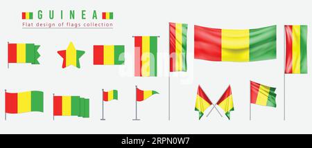 flag, flat design of flags collection Stock Vector