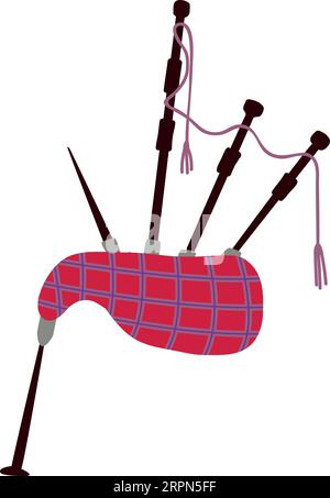 Bagpipes icon. Traditional folk instrument. Music symbol Stock Vector