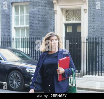 Westminster, London. 5th September 2023. Cabinet minsters leave Downing Street following the first Cabinet meeting since the summer recess. PICTURED: Rt Hon Penny Mordaunt, Lord President of the Council and Leader of the House of Commons Bridget Catterall AlamyLiveNews. Stock Photo