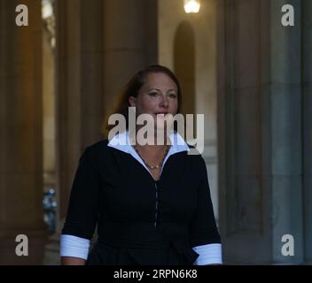 Westminster, London. 5th September 2023. Cabinet minsters leave Downing Street following the first Cabinet meeting since the summer recess. PICTURED: Rt Hon Victoria Prentis Attorney General Bridget Catterall AlamyLiveNews. Stock Photo