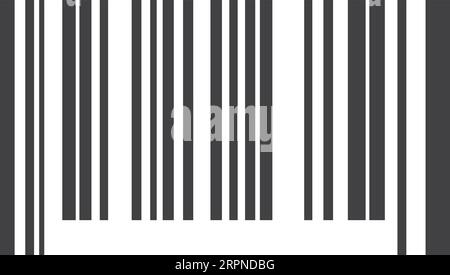 Barcode scan template. Retail product information label Stock Vector