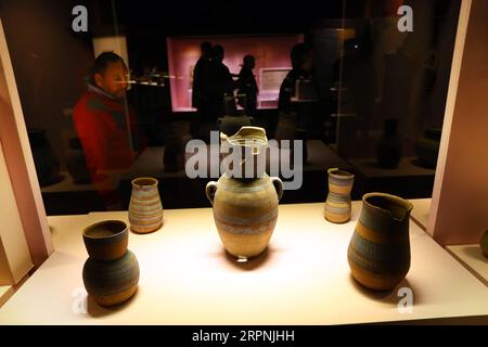 200229 -- HURGHADA EGYPT, Feb. 29, 2020 Xinhua -- People visit the Hurghada Museum in Hurghada, Egypt, on Feb. 29, 2020. Egypt announced the inauguration of the Hurghada Museum on Saturday, in an effort to boost cultural tourism in Red Sea province. Xinhua/Ahmed Gomaa EGYPT-HURGHADA-HURGHADA MUSEUM-INAUGURATION PUBLICATIONxNOTxINxCHN Stock Photo