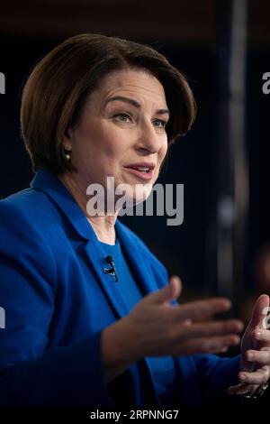 United States Senator Amy Klobuchar (Democrat of Minnesota), right ...