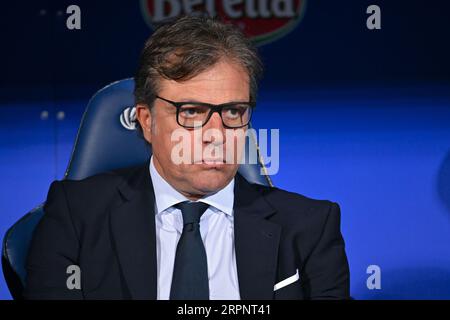Empoli, Italy. 03rd Sep, 2023. Juventus FC's Italian sport director Cristiano Giuntoli during Empoli FC vs Juventus FC, Italian soccer Serie A match in Empoli, Italy, September 03 2023 Credit: Independent Photo Agency/Alamy Live News Stock Photo