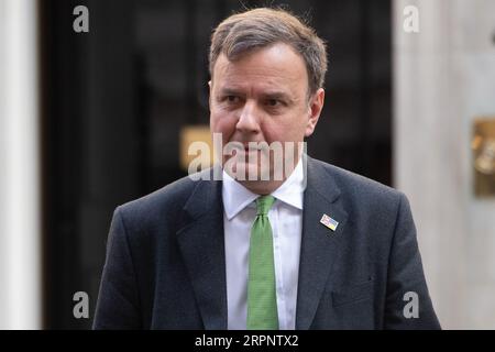 London, UK. 05 Sep 2023. Greg Hands - Conservative Party Chairman departs a cabinet meeting in Downing Street. Credit: Justin Ng/Alamy Live News. Stock Photo