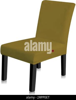 An illustration of an upholstered chair Stock Vector