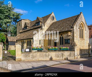 St Mary's Catholic church on the high street of Cricklade in Wiltshire UK Stock Photo