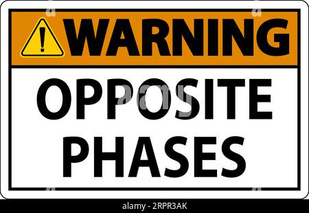 Warning Sign, Opposite Phases Stock Vector Image & Art - Alamy