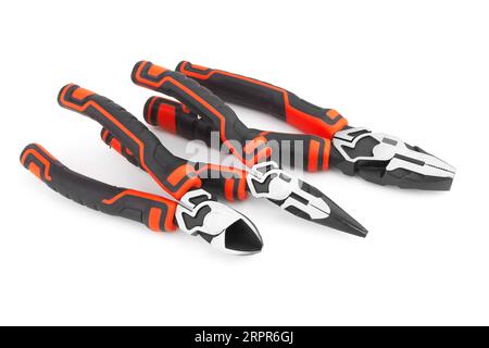 Hand tools isolated on a white background Stock Photo