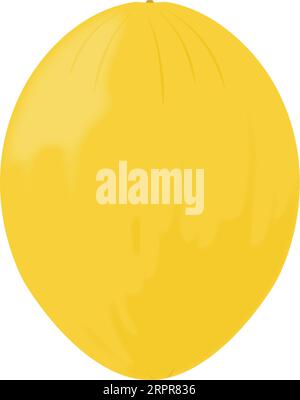 Single Whole Canary Melon Stock Vector