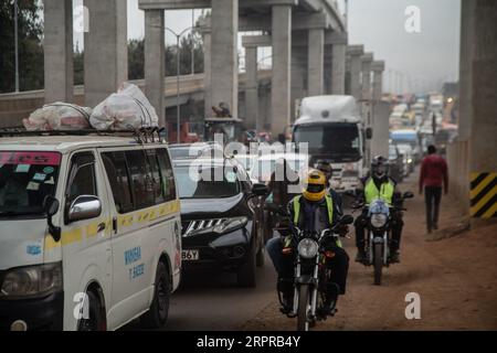 Nairobi, Kenya. 04th Sep, 2023. Traffic snarl-up caused by the ongoing Africa Climate Summit in Nairobi. (Photo by James Wakibia/SOPA Images/Sipa USA) Credit: Sipa USA/Alamy Live News Stock Photo