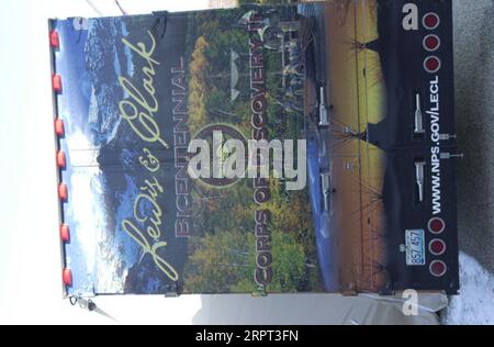 Lewis and Clark Bicentennial traveling exhibit, Corps of Discovery II, showcased at Monticello, Virginia Stock Photo