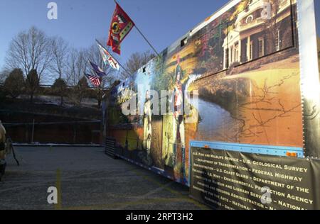 Lewis and Clark Bicentennial traveling exhibit, Corps of Discovery II, showcased at Monticello, Virginia Stock Photo