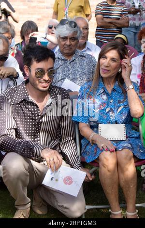 Feltham London, UK. 5th Sep, 2023. On what would have been Freddie's 76th birthday a commemorative sakura cherry tree was planted on Feltham Green. The tree and plaque were unveiled by Freddie's sister Kashmira Bulsara and the Mayor of Hounslow, Raghwinder Siddhu. Credit: Julia Gavin/Alamy Live News Stock Photo
