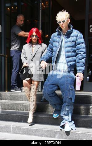 New York, NY, USA. 5th Sep, 2023. Megan Fox and Machine Gun Kelly seen out and about in New York City on September 05, 2023. Credit: Rw/Media Punch/Alamy Live News Stock Photo