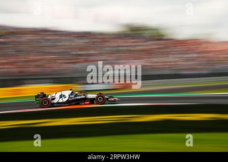 Monza, Italy - 01 SEPT 2023, #40 Liam Lawson (NZL, AlphaTauri), Free Practice ahead of qualifying for the 2023 F1 Italian GP Stock Photo