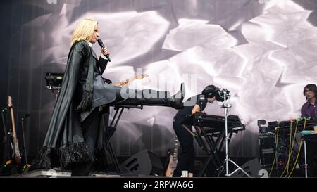 Photographs of Roisin Murphy performing at Connect Festival 2023 at the Royal Highland Centre Edinburgh on the 26th August 2023. Stock Photo