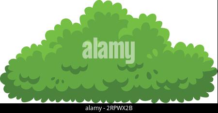 Cartoon bush. Landscape element. Park green botany Stock Vector