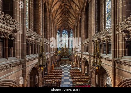 Lady Chapel, Liverpool Anglican Cathedral, a Grade 1 listed building on St James Mount , Merseyside, England, UK Stock Photo