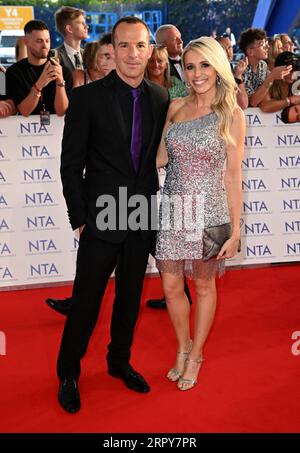 London, UK. September 5th, 2023. Martin Lewis and Lara Lewington arriving at the National Television Awards, The O2 Arena, London. Credit: Doug Peters/EMPICS/Alamy Live News Stock Photo