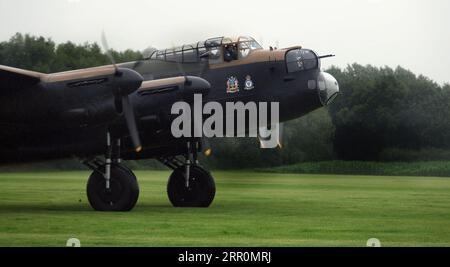 An Avro Lancaster Bomber, A British Four-engined Second World War Heavy ...