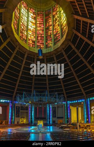 Interior of Liverpool Metropolitan Cathedral, Merseyside, Liverpool, UK Stock Photo