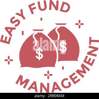 Easy fund management, banking system for clients Stock Vector