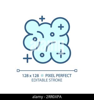 Nebula pixel perfect light blue icon Stock Vector