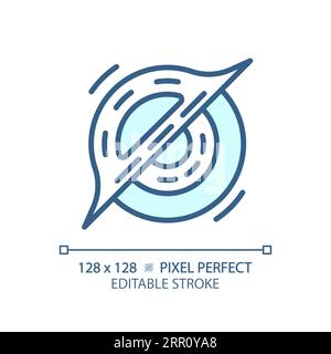 Black hole pixel perfect light blue icon Stock Vector