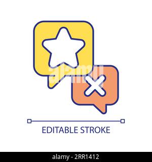Customer feedback RGB color icon Stock Vector