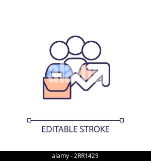 Customizable real estate linear icon Stock Vector