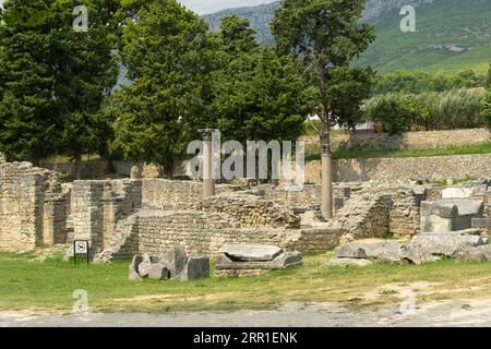 Croatia Roman ruins remains City Martha Iulia Salona built 1st & 2nd century as capital province of Dalmatia destroyed 7th century by Avars & Slavs Stock Photo