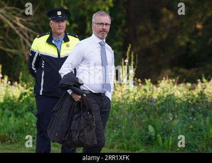 Minister for Children, Equality, Disability, Integration and Youth Roderic O'Gorman arriving for a cabinet meeting in Avondale House, Co. Wicklow. Picture date: Wednesday September 6, 2023. Stock Photo