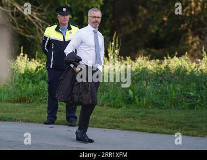 Minister for Children, Equality, Disability, Integration and Youth Roderic O'Gorman arriving for a cabinet meeting in Avondale House, Co. Wicklow. Picture date: Wednesday September 6, 2023. Stock Photo