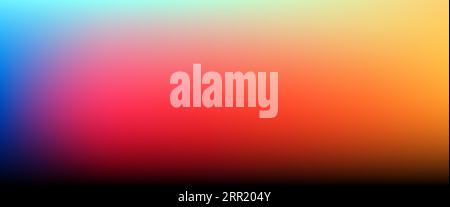 wide blurry colorful gradient background design with smooth texture Stock Vector