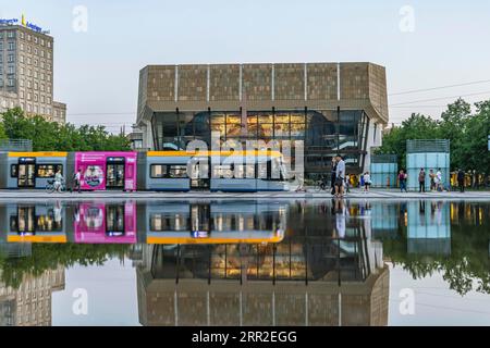 24 October 2021, Saxony, Leipzig: The Gaudium, the canteen of the  Gewandhaus. On Sunday, the concert hall welcomed guests to its open day and  allowed glimpses behind the scenes as well as