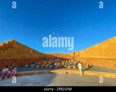 Italy, Sicily, Santo Stefano Quisquina, Andromeda Theater Stock Photo