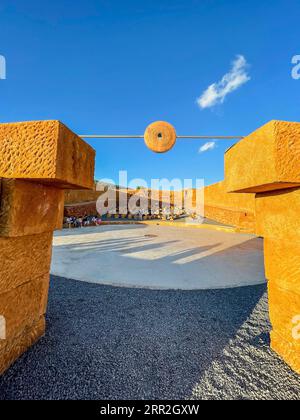 Italy, Sicily, Santo Stefano Quisquina, Andromeda Theater Stock Photo