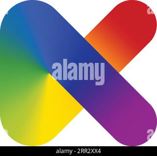 Linear shape modern design K letter logo concept Stock Vector