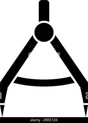 The divider icon. Surveyor and geometry, engineer, architect, school ...