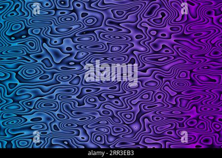 Abstract floating blue waves background Stock Photo