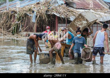 201116 -- RIZAL, Nov. 16, 2020 -- Houses Are Destroyed By Typhoon Vamco ...