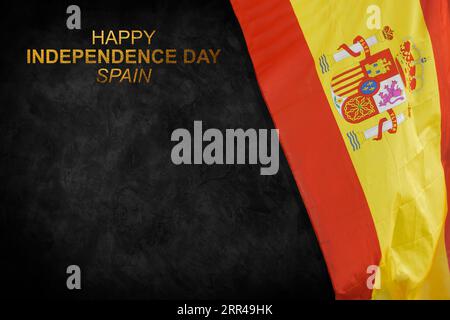 Spain national day modern design template. Design for web banner or print. Stock Photo