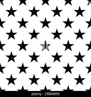 Star seamless pattern geometric shape design of abstract texture background illustration Stock Vector