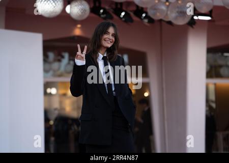 Venice, Italy. 04th Sep, 2023. VENICE, ITALY - SEPTEMBER 04: Kasia smutnoak attends a red carpet for the movie ''Priscilla'' at the 80th Venice International Film Festival on September 04, 2023 in Venice, Italy. (Photo by Luca Carlino/NurPhoto)0 Credit: NurPhoto SRL/Alamy Live News Stock Photo