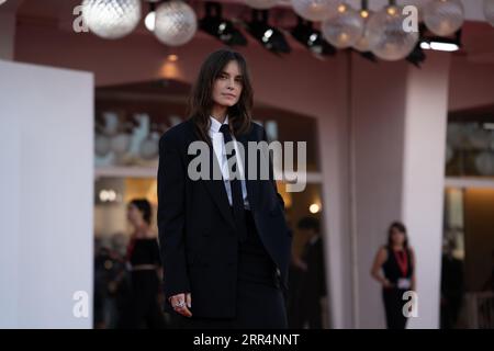 Venice, Italy. 04th Sep, 2023. VENICE, ITALY - SEPTEMBER 04: Kasia smutnoak attends a red carpet for the movie ''Priscilla'' at the 80th Venice International Film Festival on September 04, 2023 in Venice, Italy. (Photo by Luca Carlino/NurPhoto)0 Credit: NurPhoto SRL/Alamy Live News Stock Photo