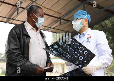 201215 -- ADDIS ABABA, Dec. 15, 2020 -- A member of the 21st batch of the China medical team in Ethiopia works at Tirunesh-Beijing Hospital in Akaki neighborhood on the outskirts of Addis Ababa, Ethiopia, Aug. 17, 2020.  Xinhua Headlines: Africa welcomes China-aided landmark project on disease control MichaelxTewelde PUBLICATIONxNOTxINxCHN Stock Photo