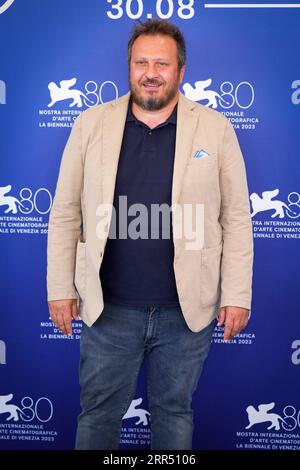 Venice, Italy. 05th Sep, 2023. Giorgio Montanini during the photocall of the movie ''Enea'' presented in competition at the 80th Venice Film Festival on September 5, 2023 at Venice Lido. (Photo by Daniele Cifala/NurPhoto) Credit: NurPhoto SRL/Alamy Live News Stock Photo