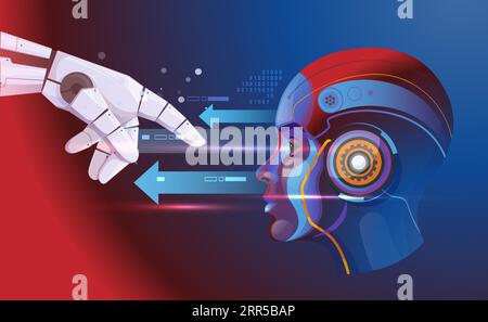 Robotic Hand - Enable Growth and Innovation - Illustration as EPS 10 File Stock Vector